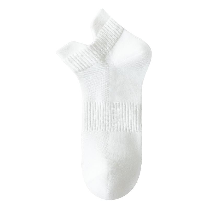 5 Pairs of Women's Summer Thin 7A Antibacterial Deodorant with Solid Color Breathable Socks