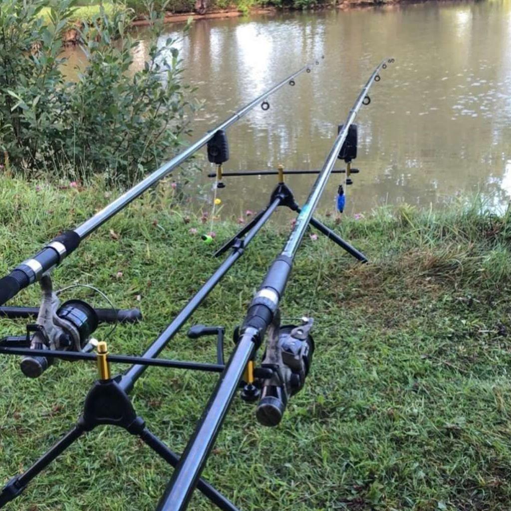 Heavy Type Aluminum Alloys Fishing Rod Holder With Smarted Bites Alarms Adjustable Height Fishing Rack for Beach Fishing