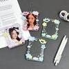 Portacarte Acrilico Glitterato Stile Coreano per Esporre Photo Card e Polaroid da Tre Pollici