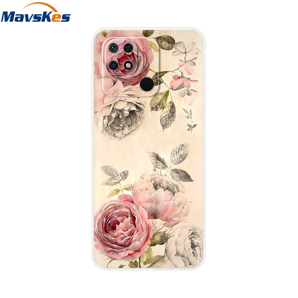 For Xiaomi Redmi 10C Case Clear Bumper Cute Cover For Xiaomi Redmi 13C Liquid Silicone Soft TPU Fundas Phone Case For Redmi 12C
