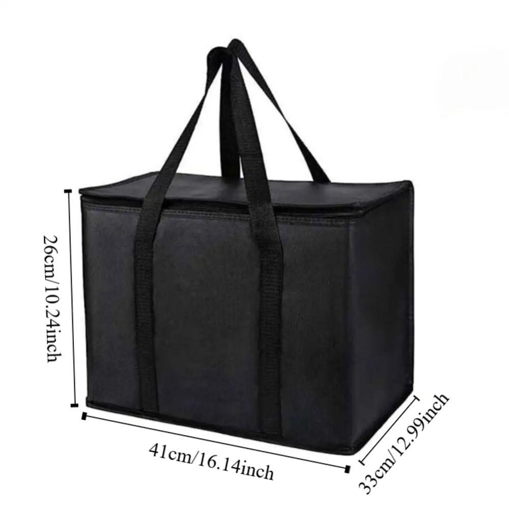 Tin Foil Food Delivery Bag Waterproof Insulated Thermal Cooler Bag Insulated Cooler Cool Bag  Food