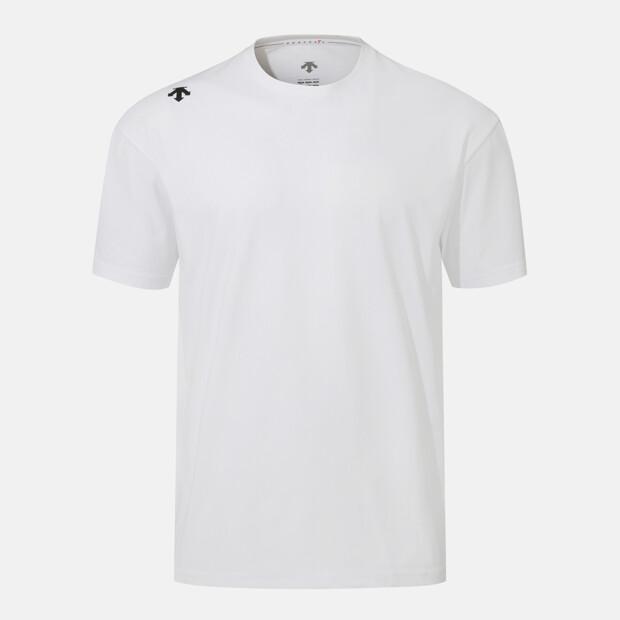 DESCENTE Men'S White Graphic Oversized Short Sleeve T-Shirt White Sr321Tts74