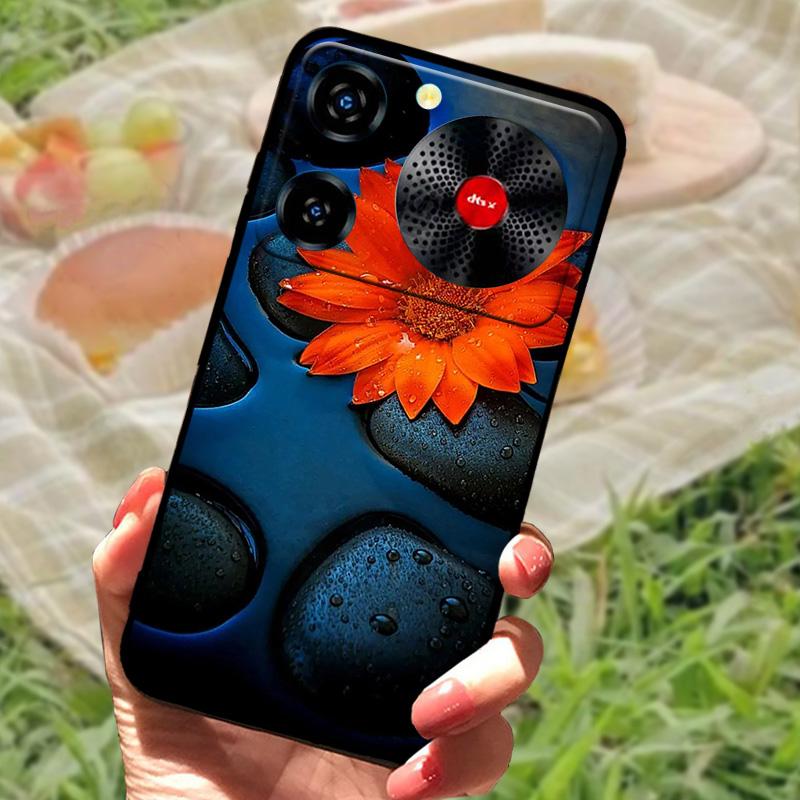 Per ZTE Nubia Custodia Musica Antiurto TPU Silicone Nero Paraurti Cover Per ZTE Nubia Custodie Telefono Musica Carina Cover Posteriore Fundas Capa