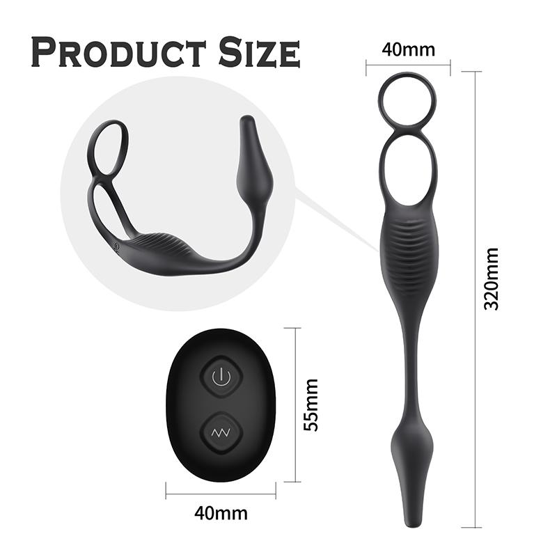 Control de la Distanță Vibrator Corking pentru Bărbați Masaj Prostată Vibrator Anal Dick Inel Penis Stimulator Perineu Jucărie Sexuală pentru Bărbați