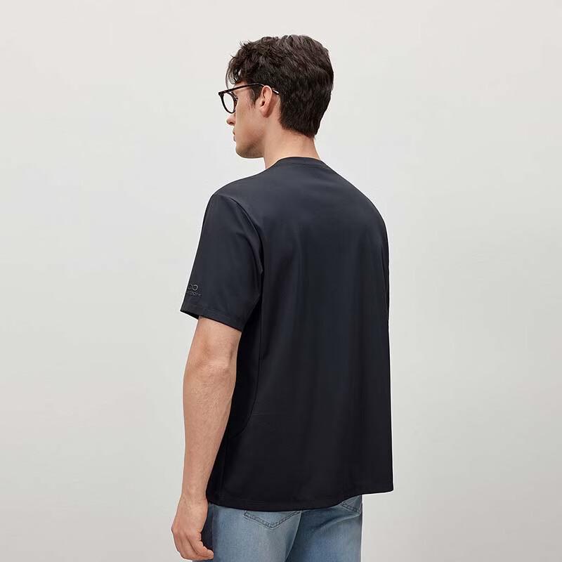 EMZ Men's Anti-Mite Easy-Care Short Sleeve Round Neck T-Shirt