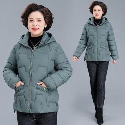 Damen Mittellange Daunen-Baumwolljacke für den Winter, hält warm und ist modisch, geeignet für Mütter mittleren Alters und ältere Mütter
