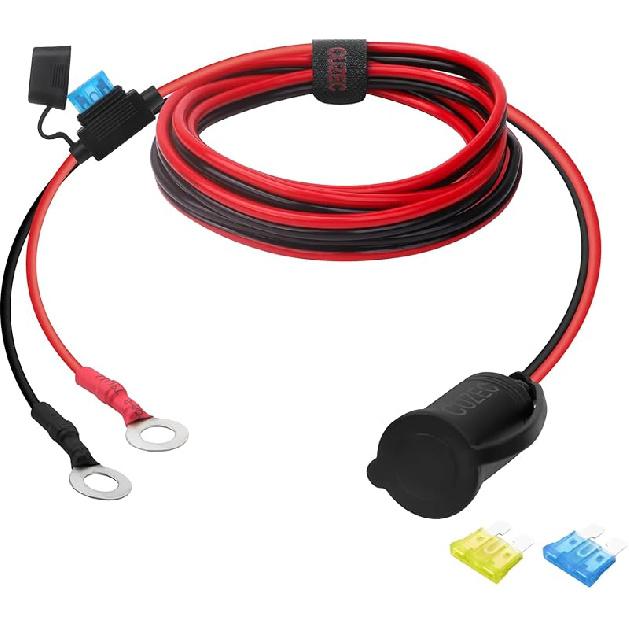 CUZEC Адаптер-вилка Розетка с клеммой-ушком (Длина 6,5 фута) 3.9FT LONG