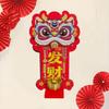 Dopamine Lion Dance Refrigerator Magnetic New Year Hanging Ornament Cartoon Lion Doorbell Festive Door Decoration