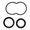 3 Pcs Hydraulic Booster Repair Kit Rubber Black Hydraulic Booster Rebuild Seal Kit Replacement for Ford