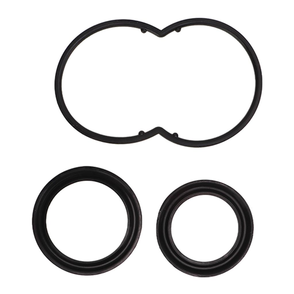 3 Pcs Hydraulic Booster Repair Kit Rubber Black Hydraulic Booster Rebuild Seal Kit Replacement for Ford