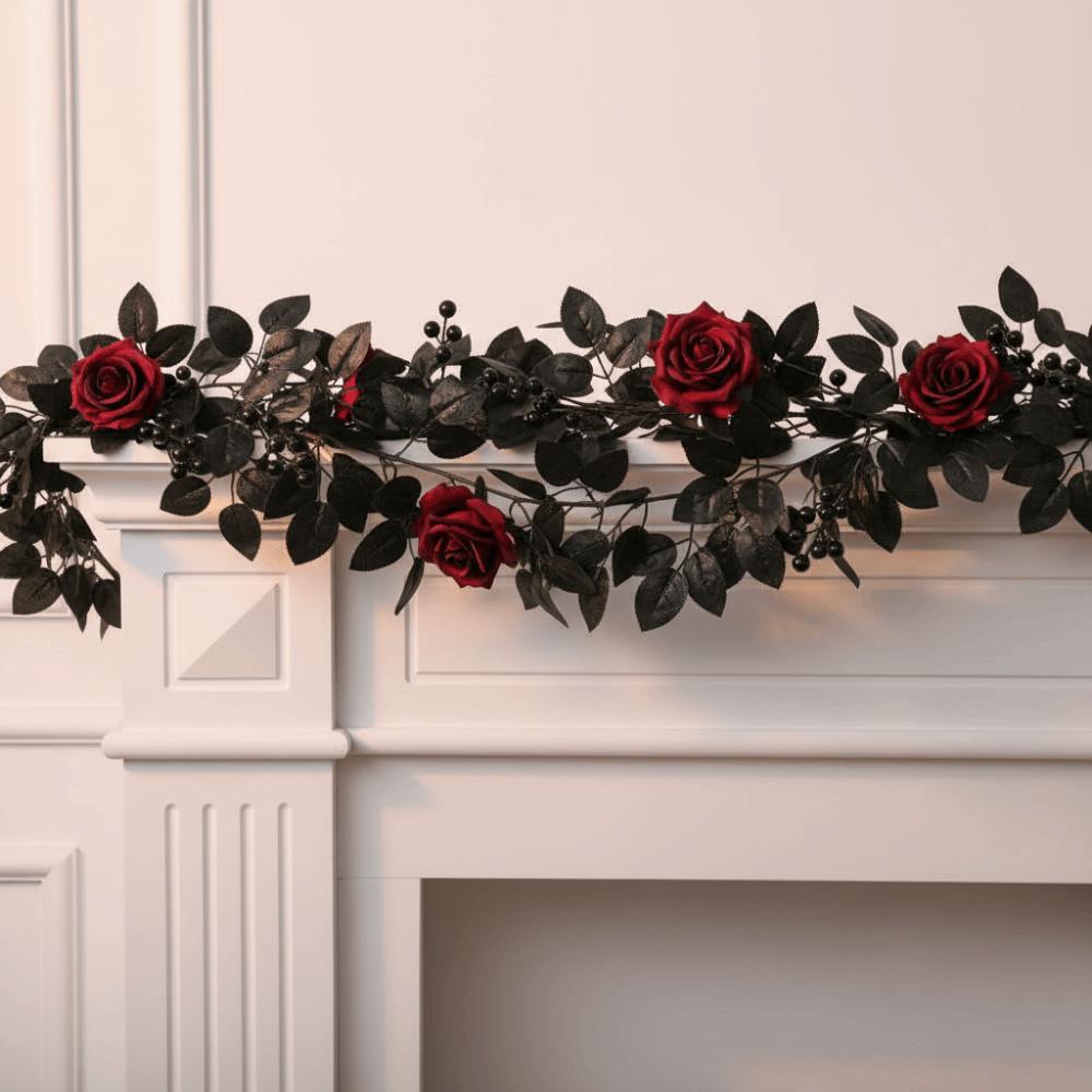 Flexible Halloween Pumpkin Garland Reusable Fake Maple Leaf Hanging Event Planners