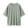 Roll-Edge Round Neck 100% Cashmere Women's Loose Knit Five-Sleeve Top - Autumn/Winter Collection
