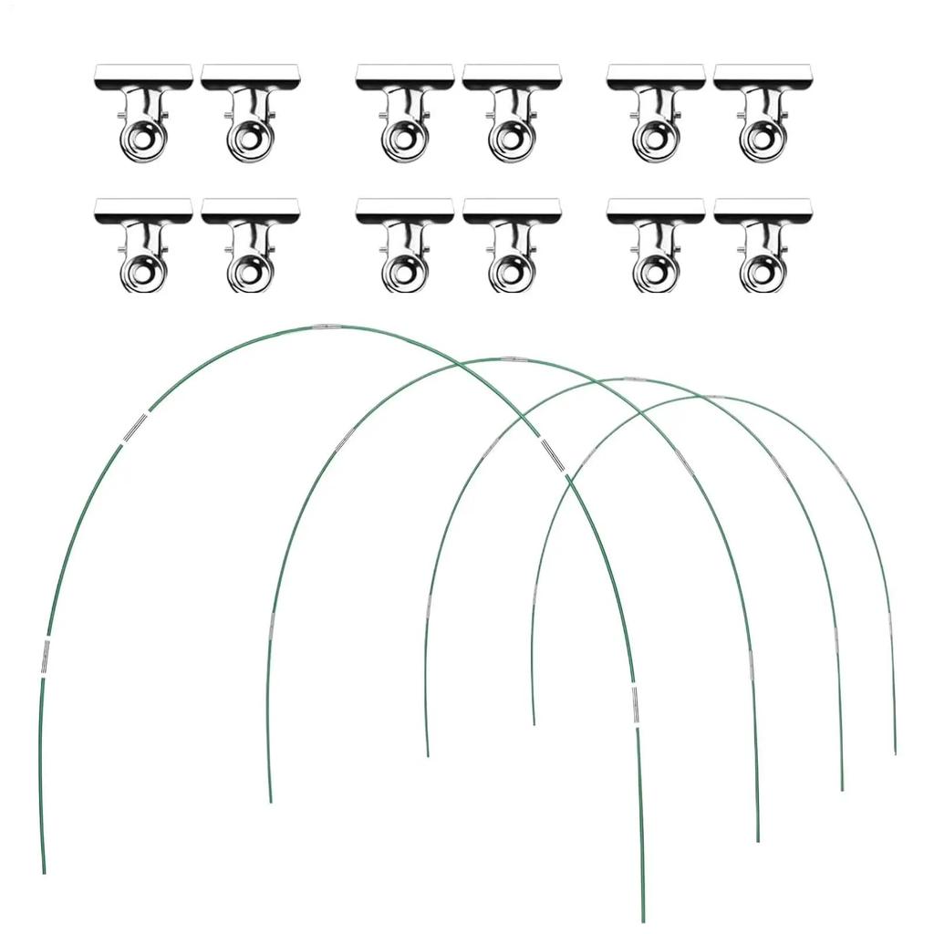 Greenhouse Hoop Garden Poles For Netting Curved Frame Flexible Stakes Protection Support For Bird Hail Vegetable Strawberry