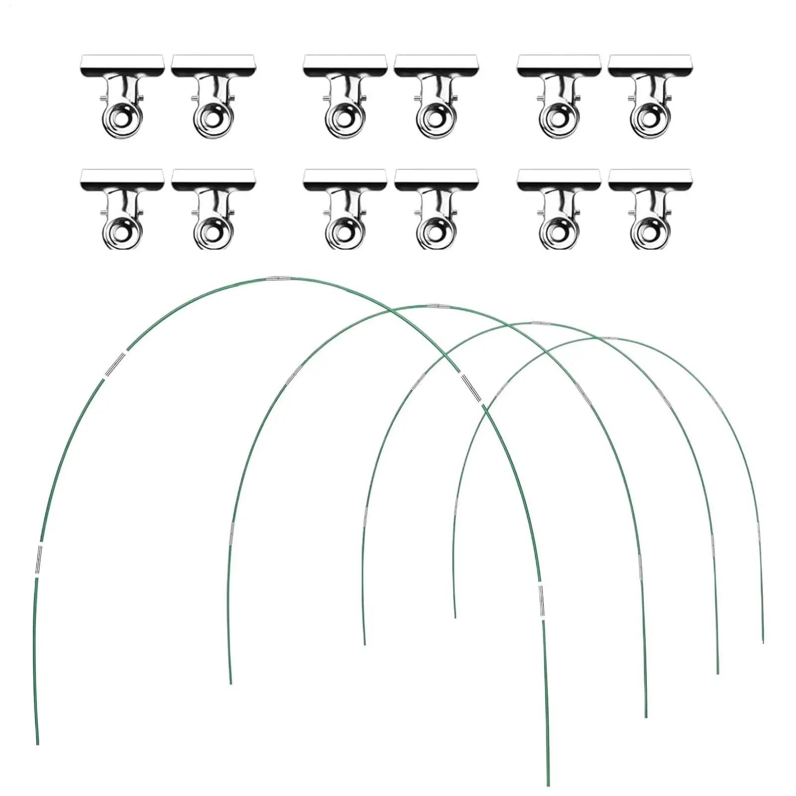 

Greenhouse Hoop Garden Poles For Netting Curved Frame Flexible Stakes Protection Support For Bird Hail Vegetable Strawberry China Mainland