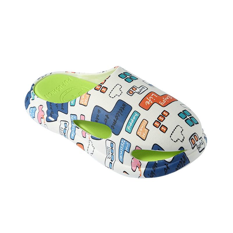 

Парные тапочки Baotou, новинка 2023 года, дышащие тапочки на плоской подошве, тапочки на толстой подошве, домашние тапочки 44/45（275mm）