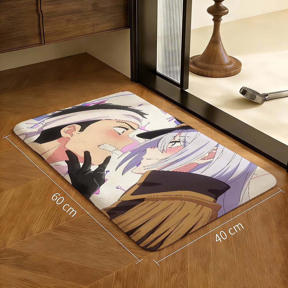 M-My Dress-Up Darling Anime Fußmatte Rechteckig Rutschfest Zuhause Weich Badezimmermatte Eingangstür Innen Außen Matte Hotel Dekor Matte