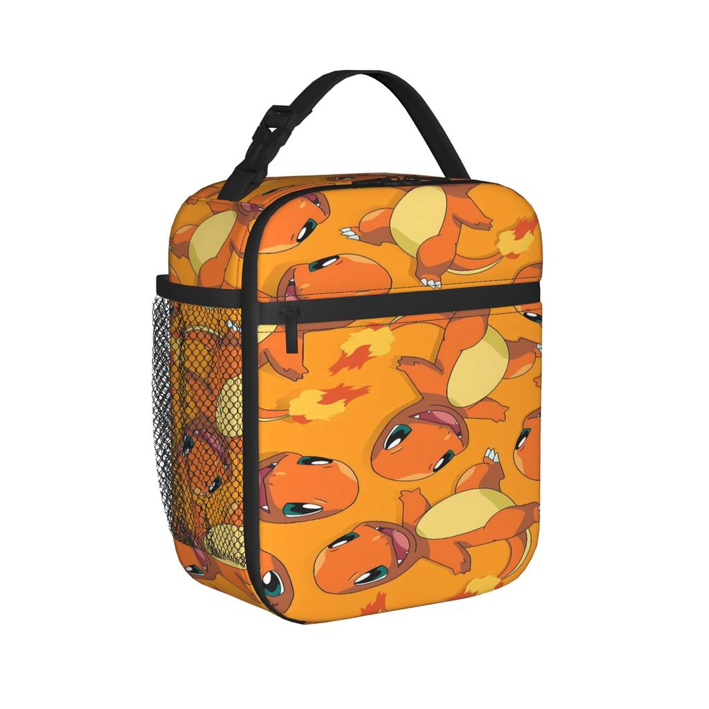 Lunch Bag Charmander Mini Cartoon School Lunch Box For Girls Fashion Portable Print Cooler Bag