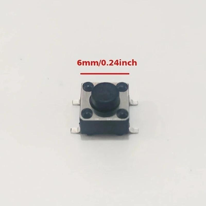 50ks Mini Mikro 6x6x5mm Momentální Taktilní Tlačítkový Spínač 4 piny ON/OFF klávesy tlačítko