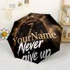 Cristiano Ronaldo Personalized Name Umbrella Compact Travel Automatic Umbrella Compact 8-Rib Design Durable Plastic Iron All-Season Travel