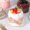 4-Zoll Simulations-Geburtstagskuchenmodell, Künstlicher Frucht-Sahnetorten-Fotografie-Requisite, Geburtstags-/Hochzeitsparty-Dessert-Schmuck, Heimdekoration