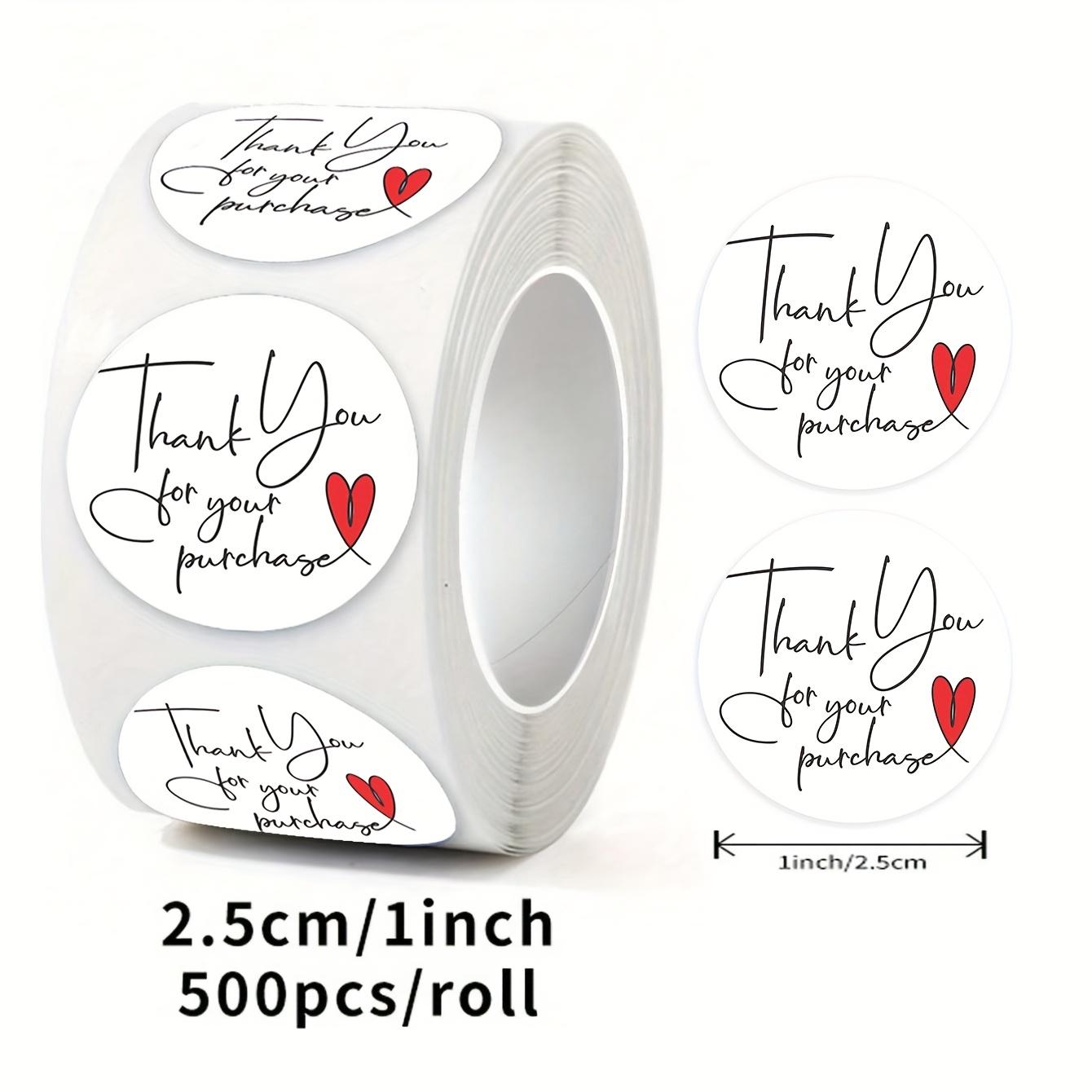 Thank You  Thank You for Your Purchase  Self-Adhesive Stickers Thank You Labels Gift Card Packaging Sealing Sealing Stickers PVC Self-Adhesive
