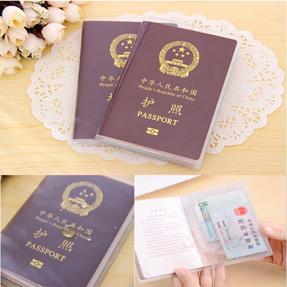 Organizer Travel Protector Waterproof ID Card Protective Case Transparent Passport Case Holder