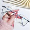Polygonal Finished Myopia Glasses Anti-blue Light Fashion Eyeglasses Women Diopter 0 -1.0 To -6.0 Lentes Opticos Para Mujer