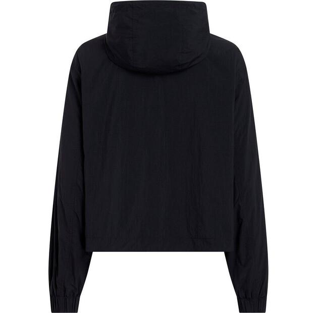 Куртка женская Calvin Klein ветровка из хлопка и нейлона черный/белый