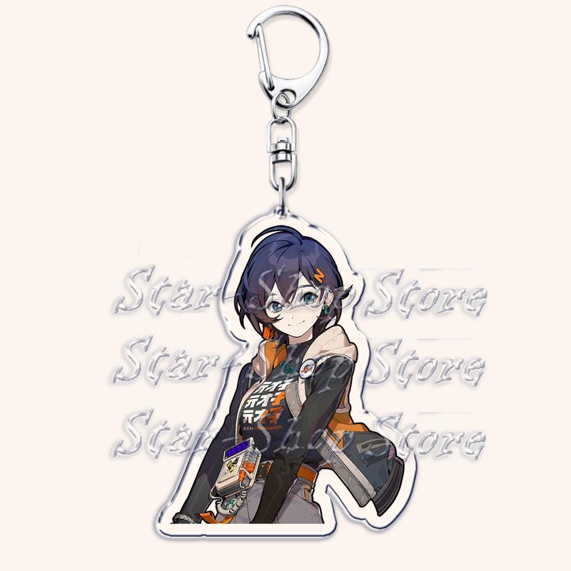 Hot Zenless Zone Zero Keychains for Womens Accessories Bag Ellen Joe Bangboo Miyabi ZZZ Anby Jane Doe Nicole Keyrings Fans Gifts
