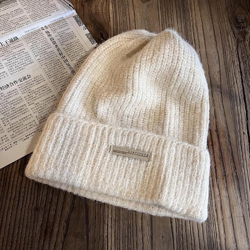 Hat Knit Warm For Women With Solid Color Design For Casual Cold Wear Season