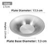 Deepened Design Round Dinner Plates 304 Stainless Steel Steak Plate Set  Tableware For Dining