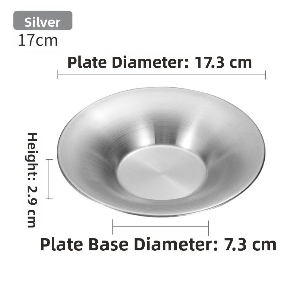 304 Stainless Steel Stainless Steel Plates Gold Silver Color Steak Plate Set Tableware For Dining