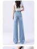 Women's Tencel Lyocell High Waisted Wide Leg Jeans - Summer Slimming, Narrow Straight Leg 2025 Edition