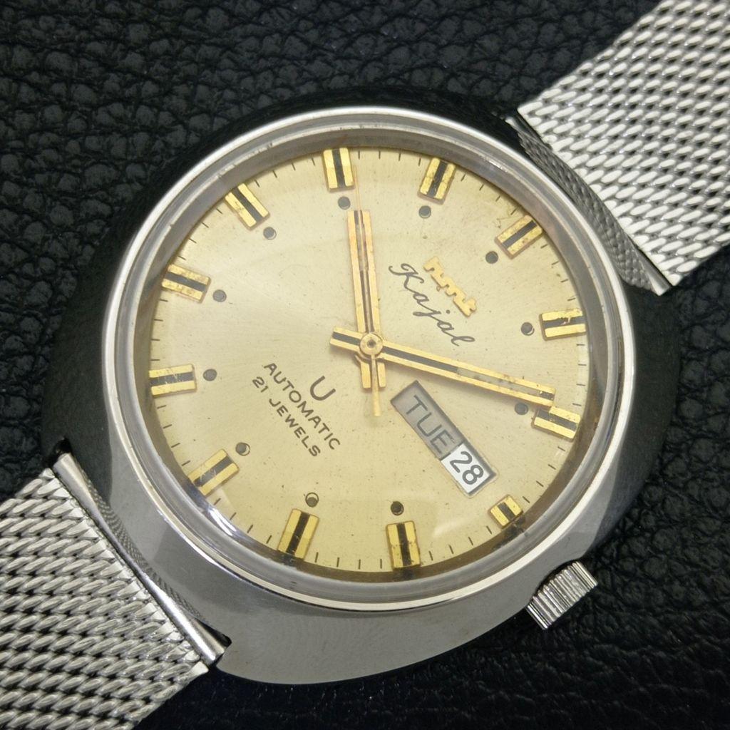 HMT RAJAT AUTOMATIC INDIAN 6501 MENS VINTAGE ORIGINAL DIAL WATCH a703255-1 R213a-a703255
