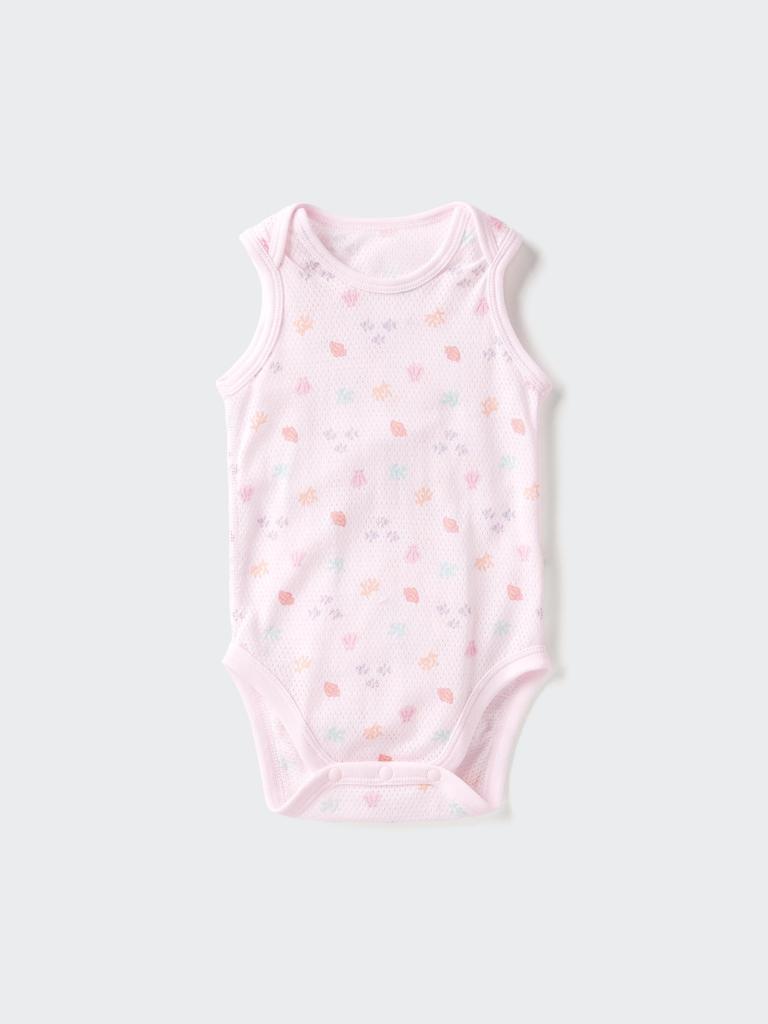 Uniqlo Japan Cotton Mesh Bodysuit Sleeveless
