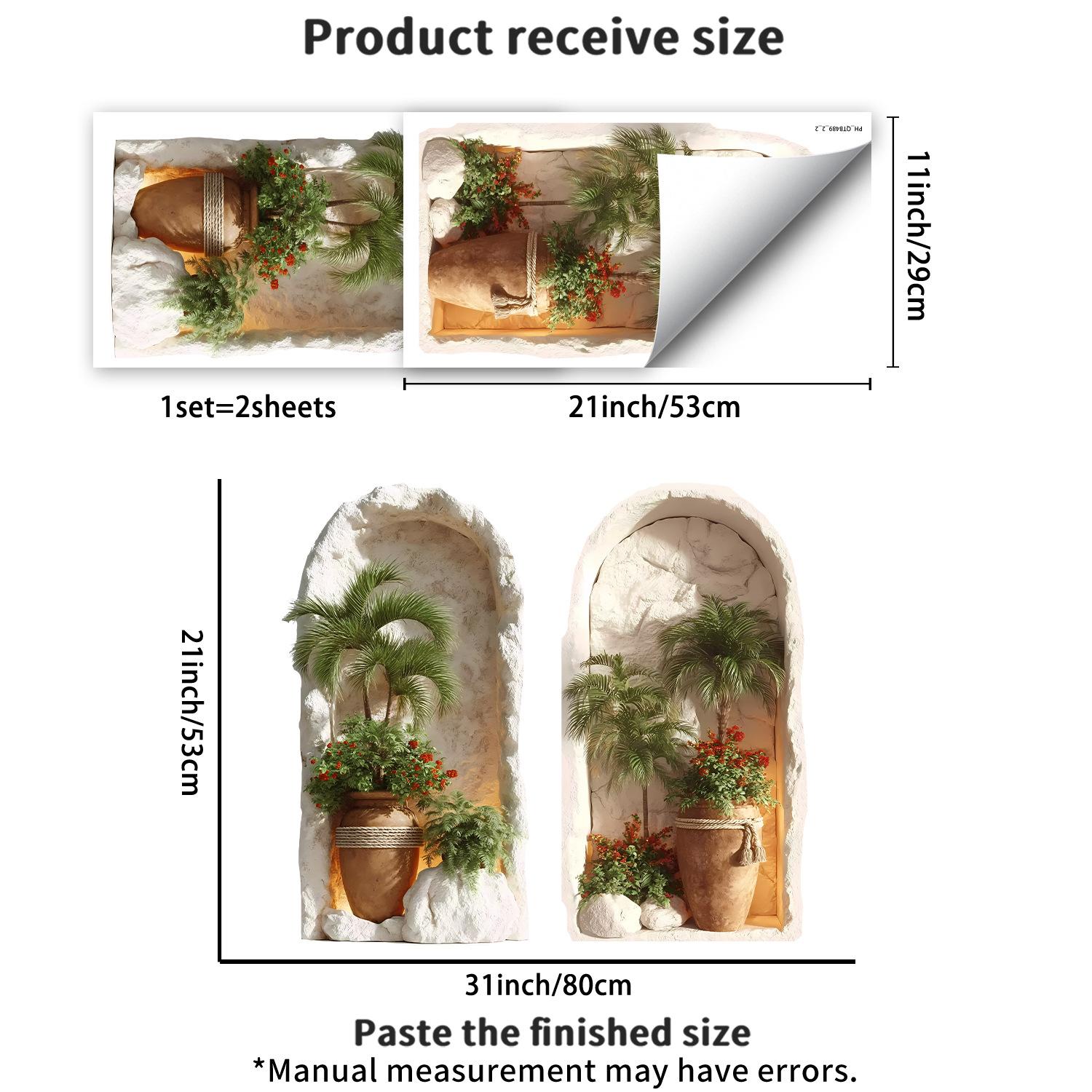 

Минималистичный Стиль Тропический Лист Растения Ваза Комбинация Спальня Гостиная Кабинет Фон Декорация Наклейка