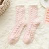 6Pairs Warm Coral Fleece Socks Plush Sleeping Socks Women Sweet Winter Floor Socks  Fall Winter
