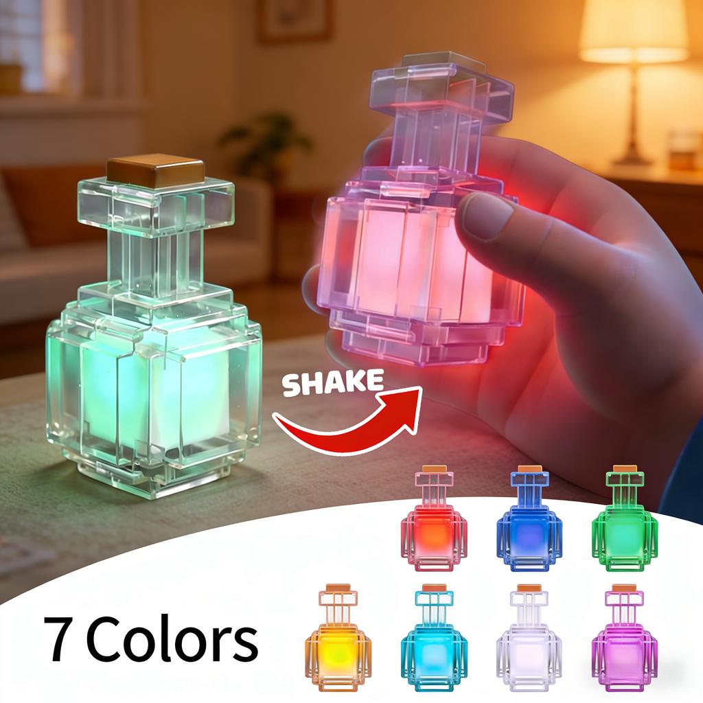7 Change Color Potion Bottle Night Led Light Type C Rechargeable Peripheral Design Mood Light Home Decoration Gifts Ornaments