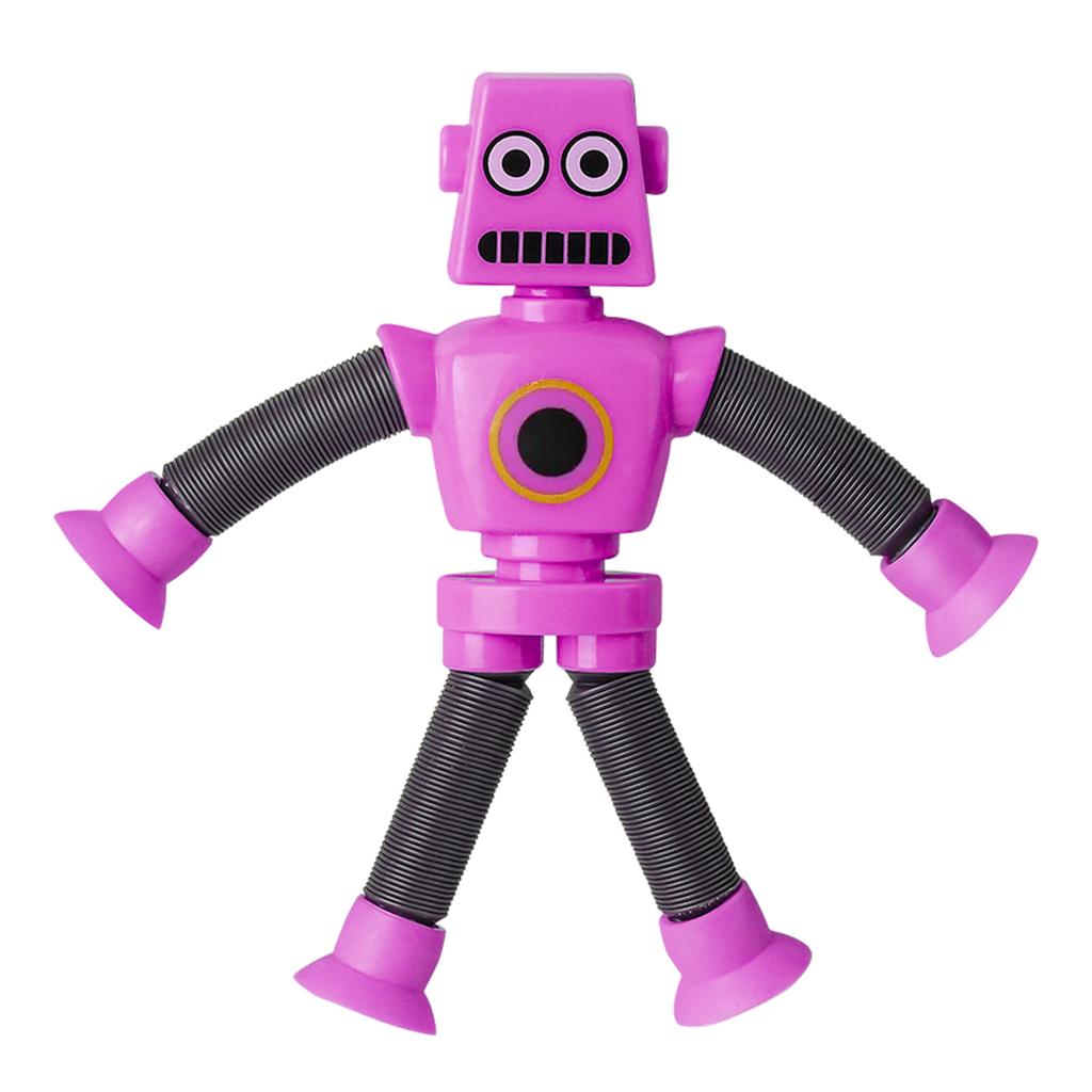 Pull & Stretch Telescopic Tube Fidgets Robot Toy for Kids Free Bend Anxiety Reduce Finger Toy for Autisms ADD Decompress