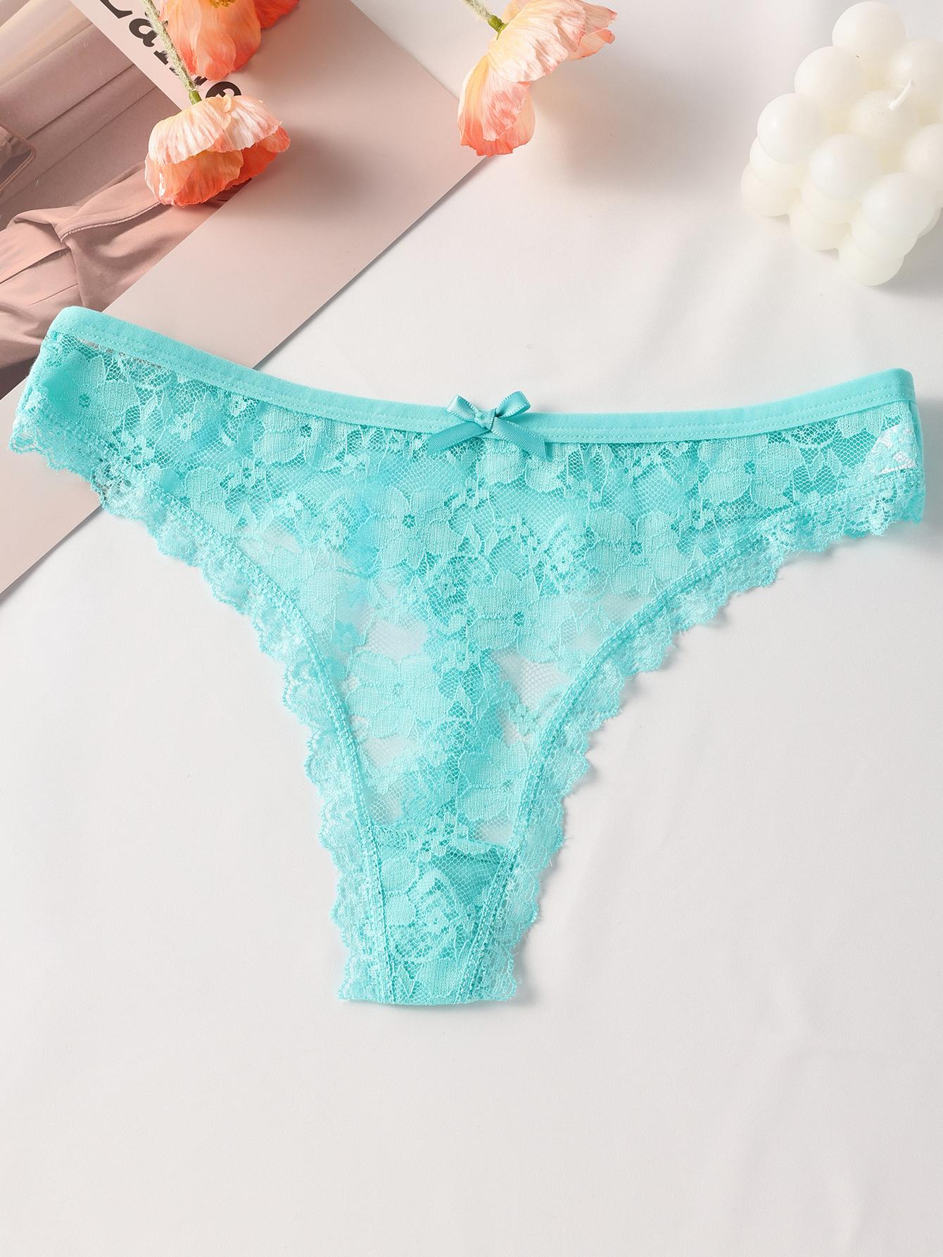 

Женские стринги Сексуальные кружевные трусики С заниженной талией Нижнее белье Девичьи трусики G-стринг Дышащие Женские трусики Женское нижнее белье XS-XL M зелёный