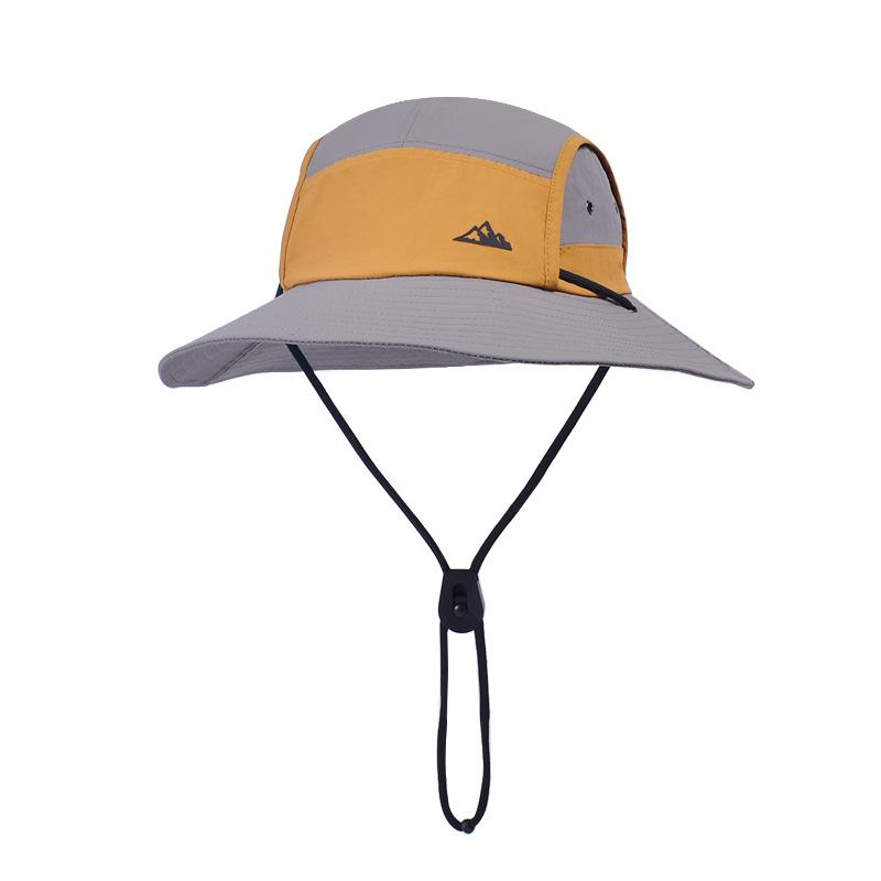 New summer big brim bucket hat quick-drying waterproof mountaineering sun hat men's and women's outdoor cycling sun hat