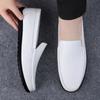 White Penny Loafers Shoes For Men Boat Shoes Business Large Size 46 Leather Man Moccasins Mens Driving Casual Shoe Slip On Flats
