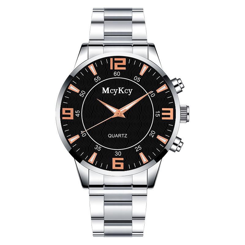 Seagull Quartz Mens Watch With Stainless Steel Strap For Formal Settings