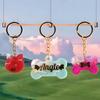 Dog Bone Shaped Tag Molds for Resin,Cat-Tag Keychain Silicone Resin Molds with Key-Rings for DIY Crafts Jewelry Making