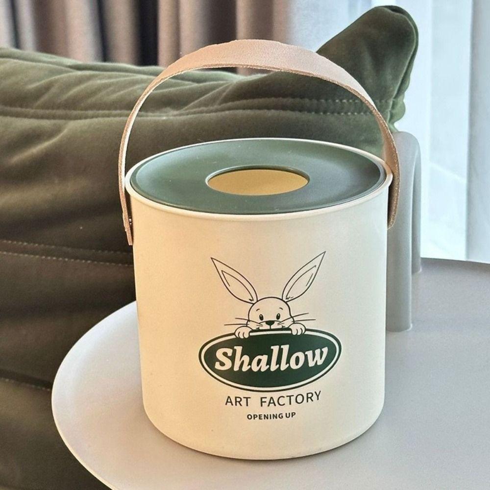 Dustproof Round Toilet Roll Paper Container Plastic Napkin Holder Creative Tissue Box Living Room