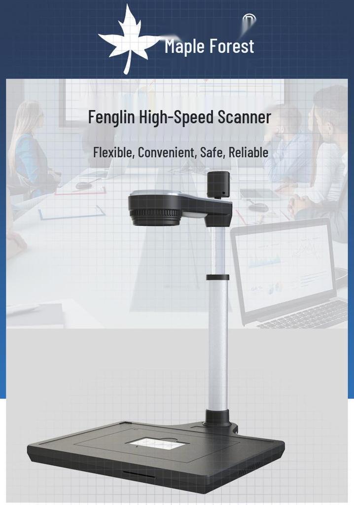 Fenglin FL2200 A3 Dual Lens High-Speed Scanner: 20MP Main, 5MP Secondary, Ideal for Book Scanning
