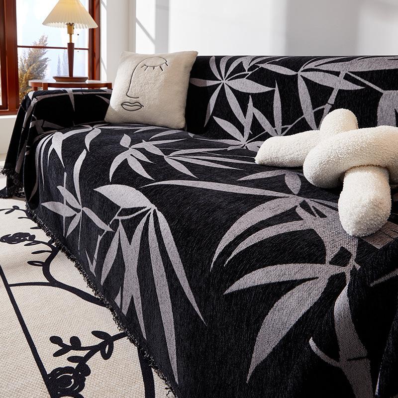 Four Seasons Universal Chenille Sofa Cover Towel Non-Slip All-Inclusive One-Piece Sofa Cover High-Grade Anti-Scratching Universal Cover