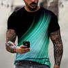 Men'S T-Shirt Short Sleeve Printed Summer Round Neck Top Trend Casual Sweatshirt