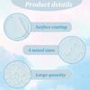 1box 140pcs 4 style Acrylic Flat Round Action Figure Display Bases with 4pcs Acrylic Double-sided Pads Clear Base: 24.5~49.5x2mm Pad: 10x1mm