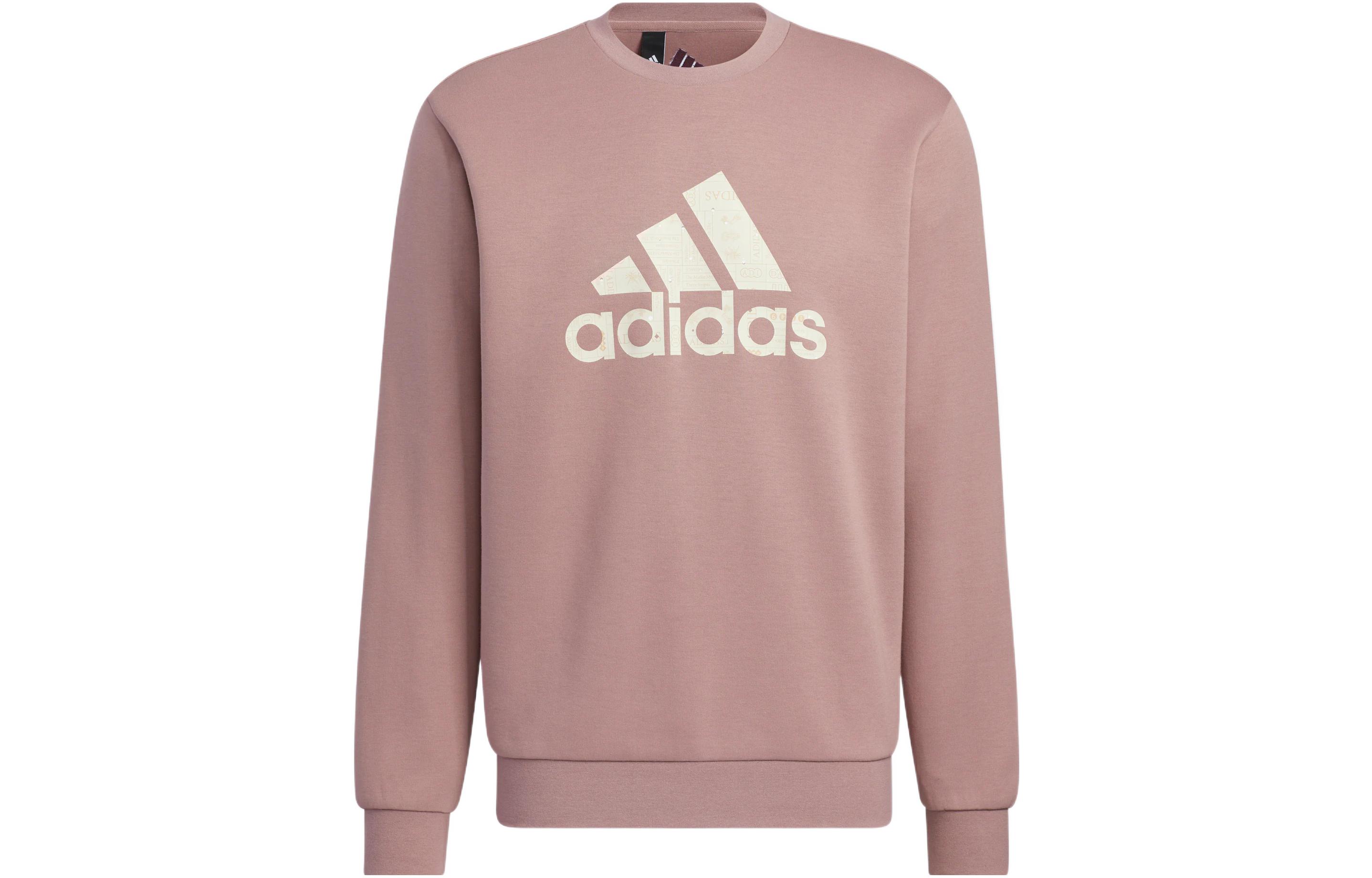 Adidas Sweatshirts Men s Purple Crew Neck Moderate Regular HN8998 S